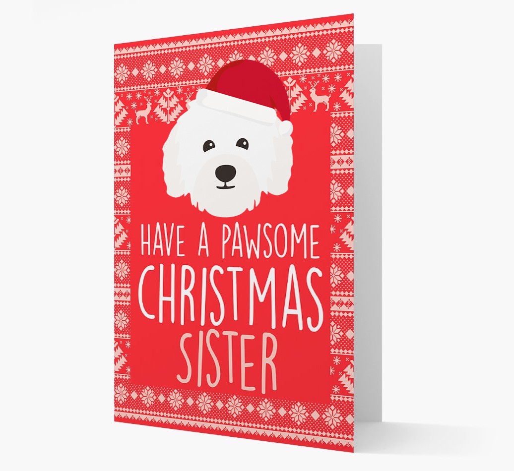 'Have a Pawsome Christmas' - Personalised {breedFullName} Christmas Card