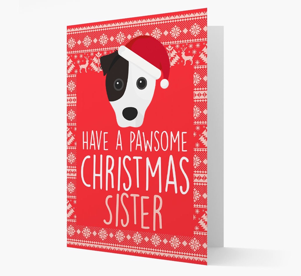 'Have a Pawsome Christmas' - Personalized {breedFullName} Christmas Card