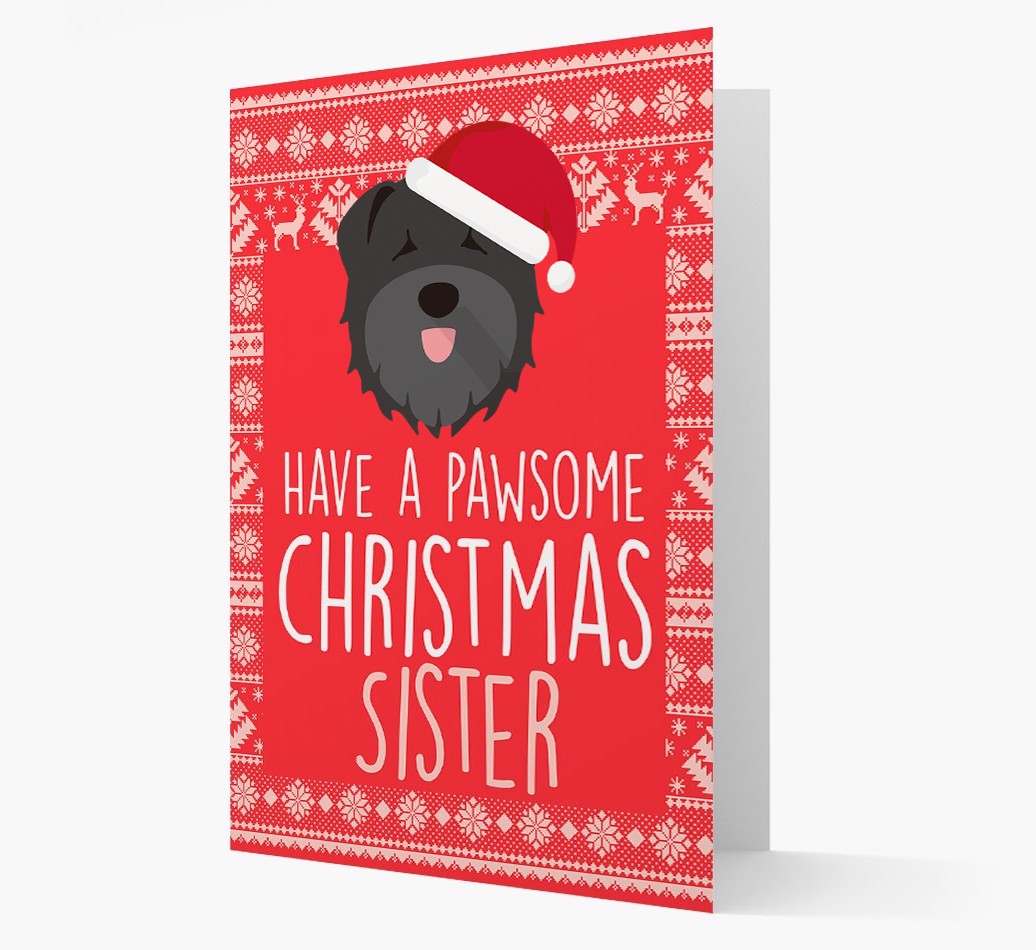 'Have a Pawsome Christmas' - Personalized {breedFullName} Christmas Card