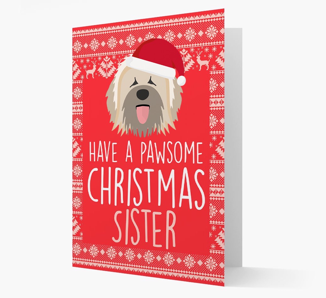 'Have a Pawsome Christmas' - Personalized {breedFullName} Christmas Card