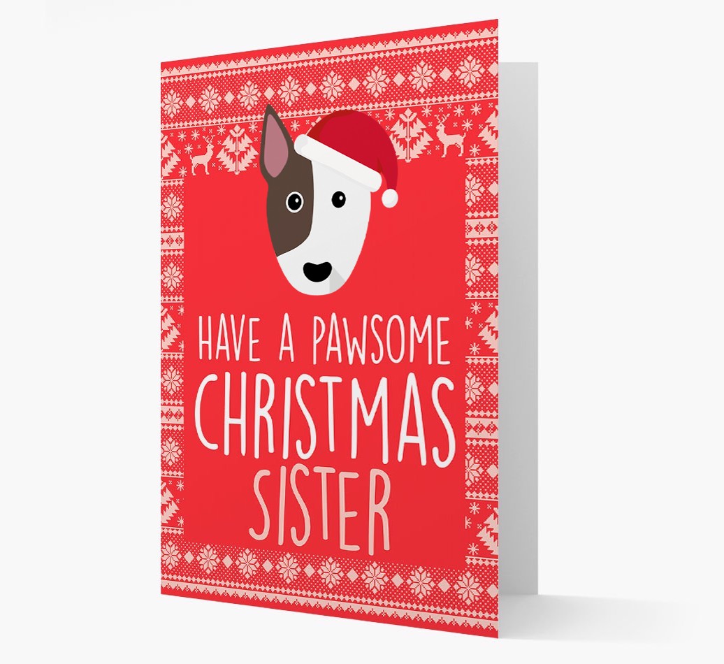 'Have a Pawsome Christmas' - Personalised {breedFullName} Christmas Card