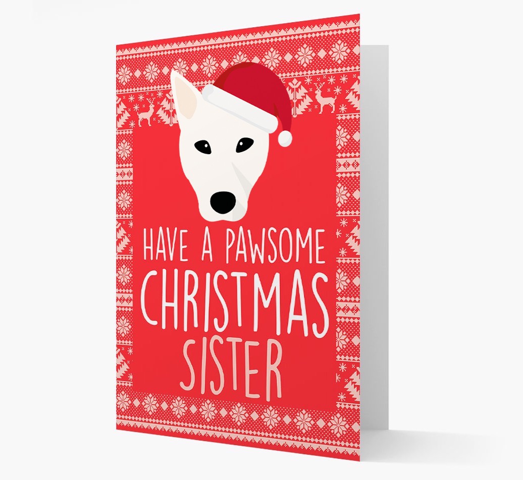 'Have a Pawsome Christmas' - Personalized {breedFullName} Christmas Card