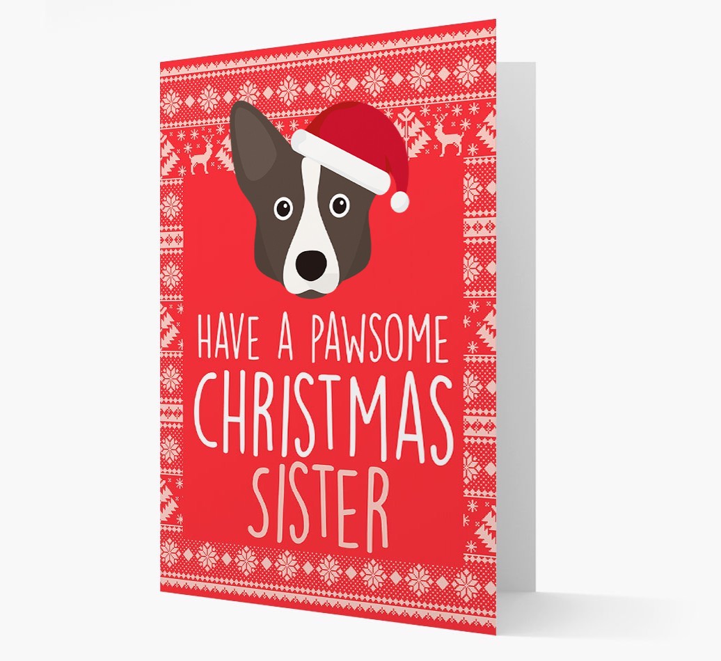 'Have a Pawsome Christmas' - Personalised {breedFullName} Christmas Card