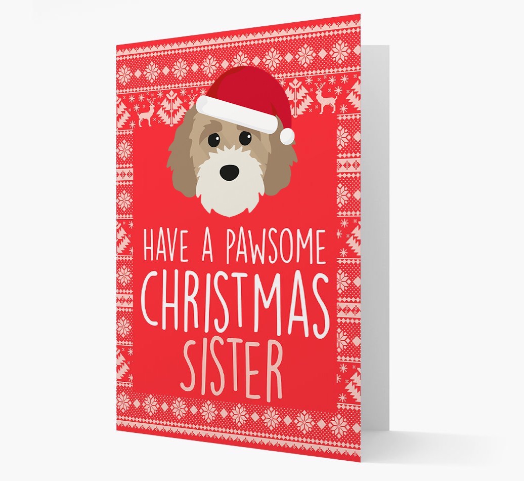 'Have a Pawsome Christmas' - Personalised {breedFullName} Christmas Card