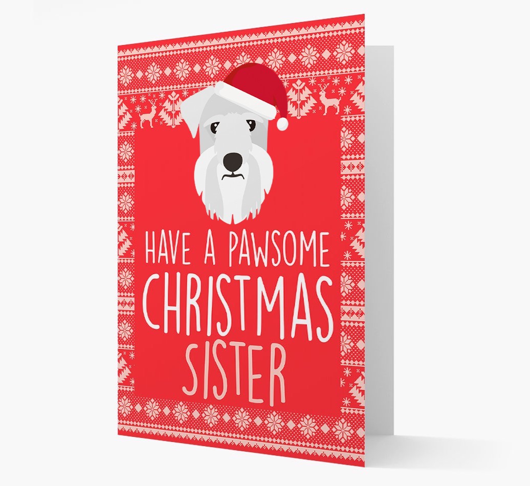 'Have a Pawsome Christmas' - Personalized {breedFullName} Christmas Card