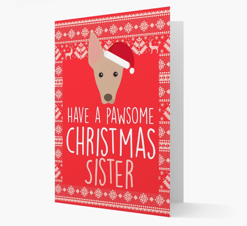 'Have a Pawsome Christmas' - Personalized {breedFullName} Christmas Card
