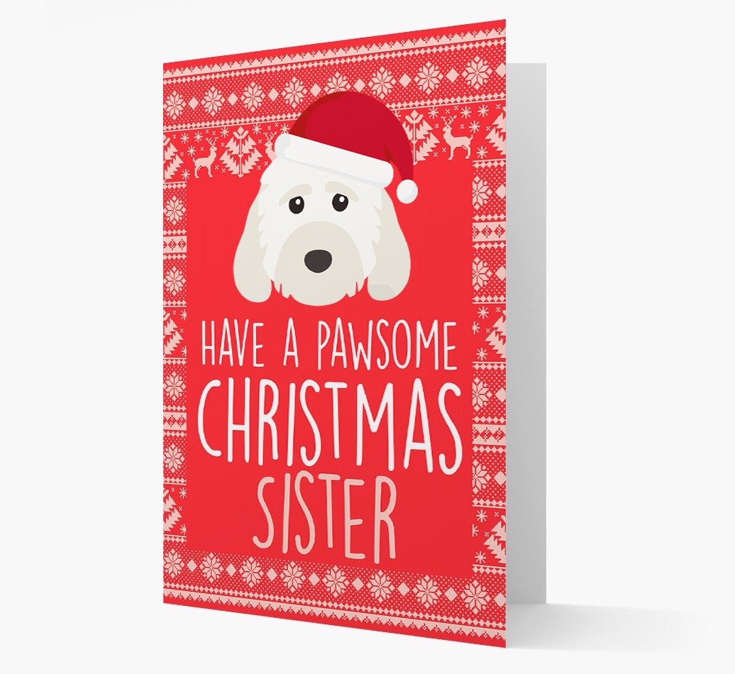 'Have a Pawsome Christmas' - Personalized {breedFullName} Christmas Card
