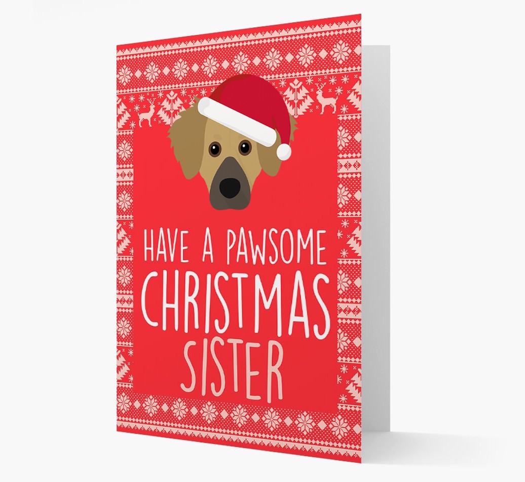 'Have a Pawsome Christmas' - Personalised {breedFullName} Christmas Card