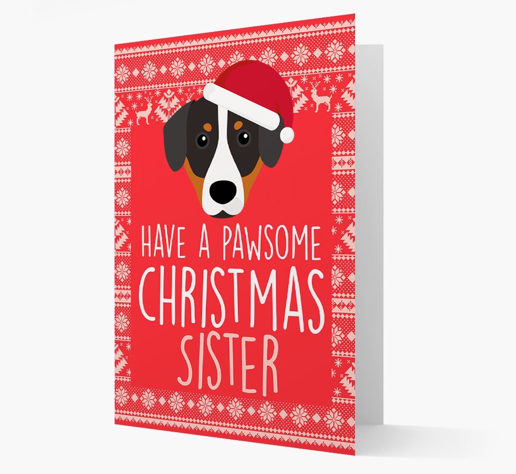 'Have a Pawsome Christmas' - Personalized {breedFullName} Christmas Card
