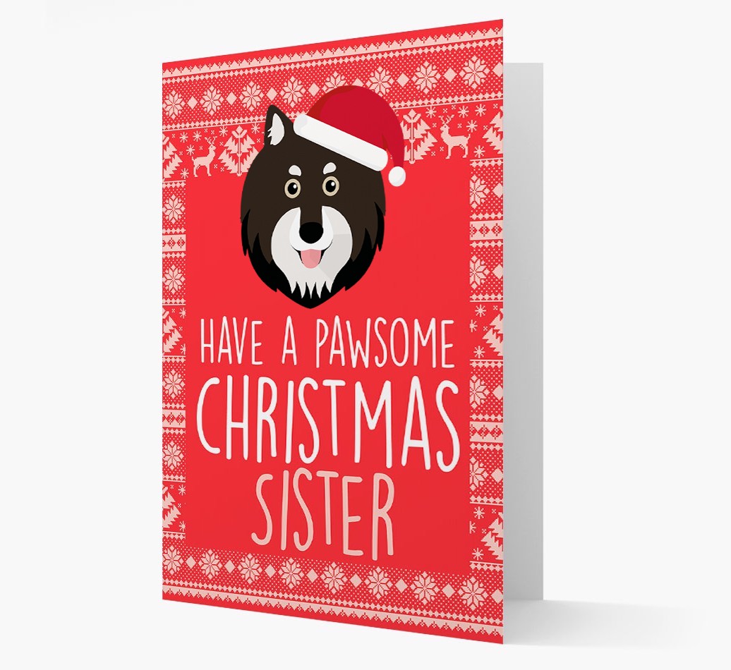 'Have a Pawsome Christmas' - Personalized {breedFullName} Christmas Card