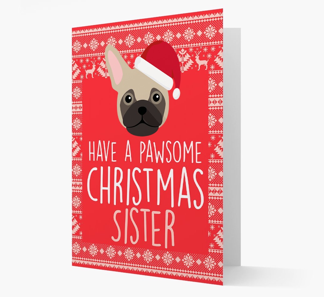 'Have a Pawsome Christmas' - Personalised {breedFullName} Christmas Card
