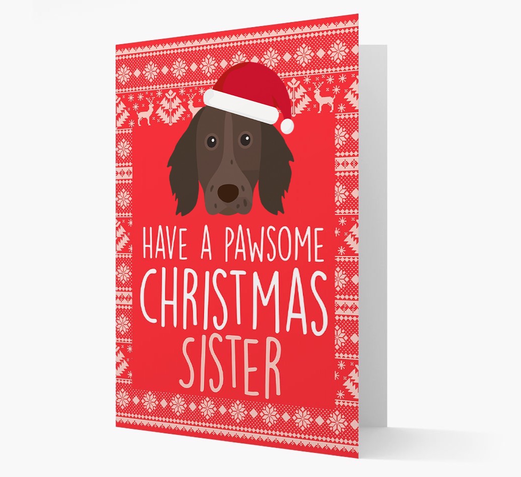 'Have a Pawsome Christmas' - Personalized {breedFullName} Christmas Card