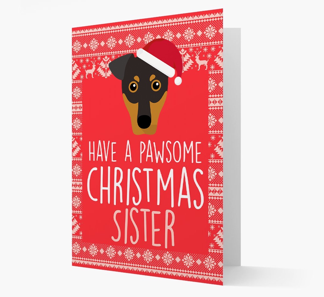 'Have a Pawsome Christmas' - Personalised {breedFullName} Christmas Card