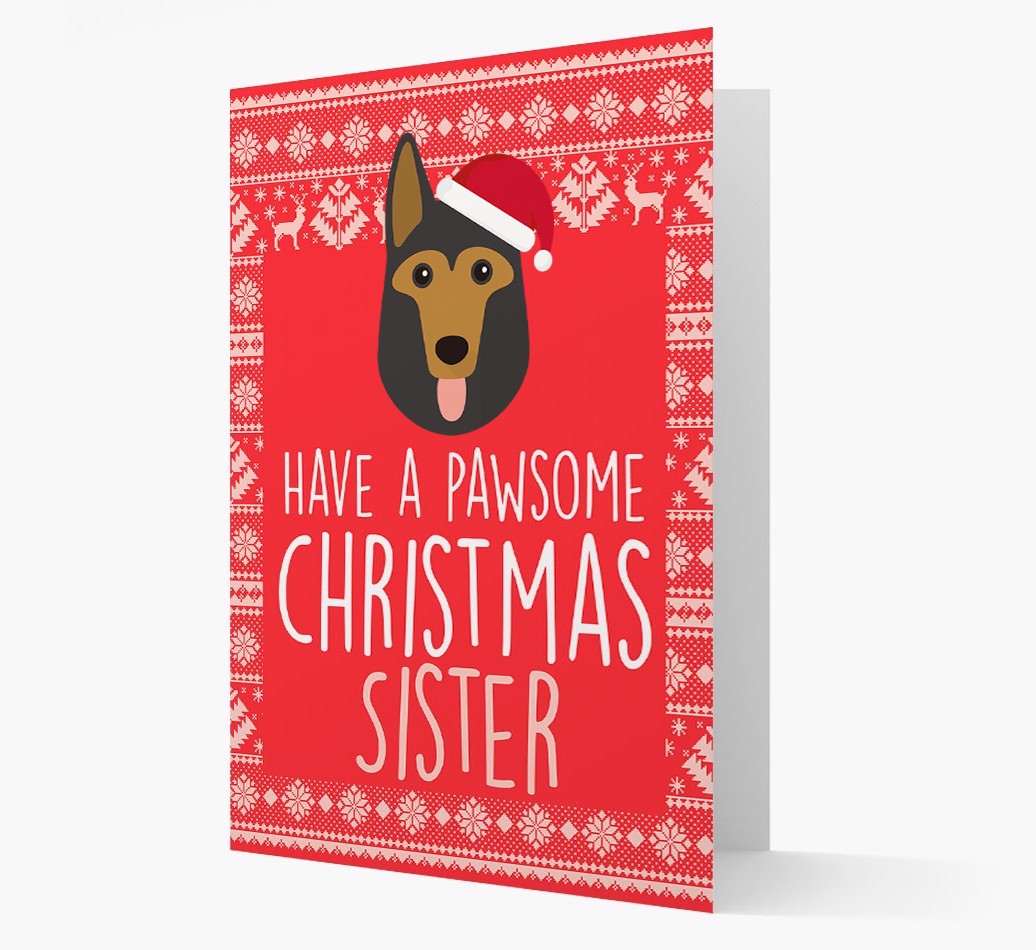 'Have a Pawsome Christmas' - Personalised {breedFullName} Christmas Card