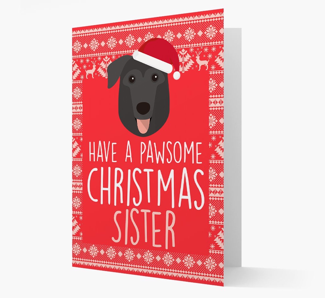 'Have a Pawsome Christmas' - Personalized {breedFullName} Christmas Card