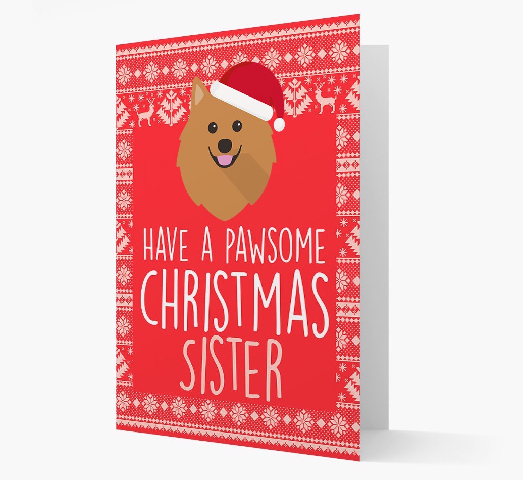 'Have a Pawsome Christmas' - Personalised {breedFullName} Christmas Card