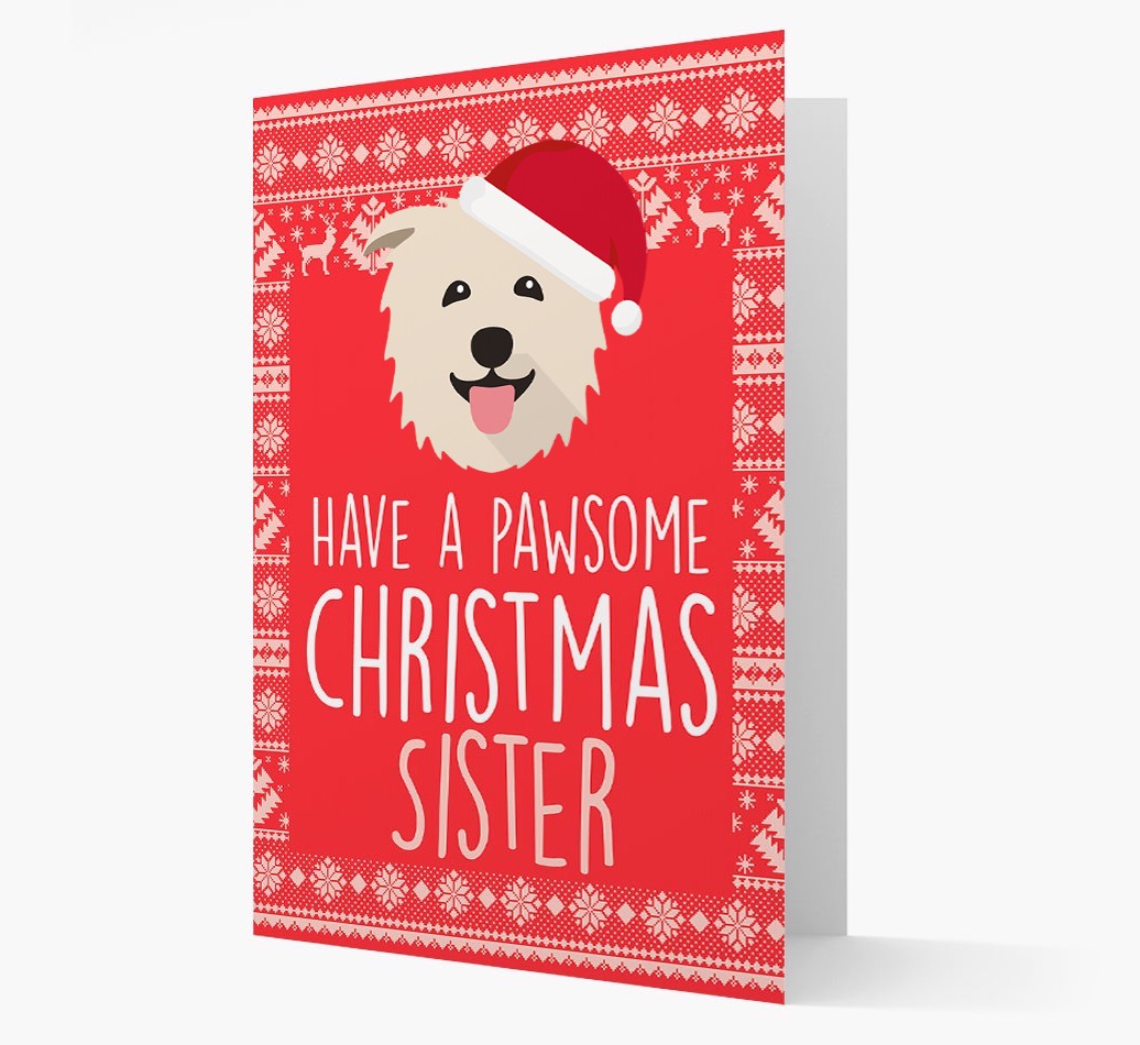 'Have a Pawsome Christmas' - Personalised {breedFullName} Christmas Card