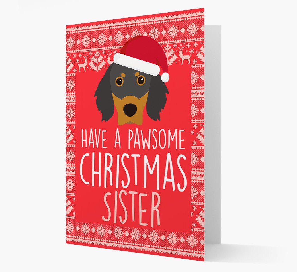 'Have a Pawsome Christmas' - Personalized {breedFullName} Christmas Card