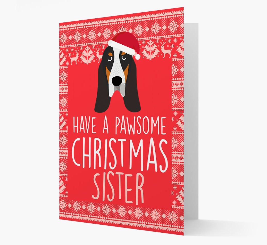 'Have a Pawsome Christmas' - Personalized {breedFullName} Christmas Card