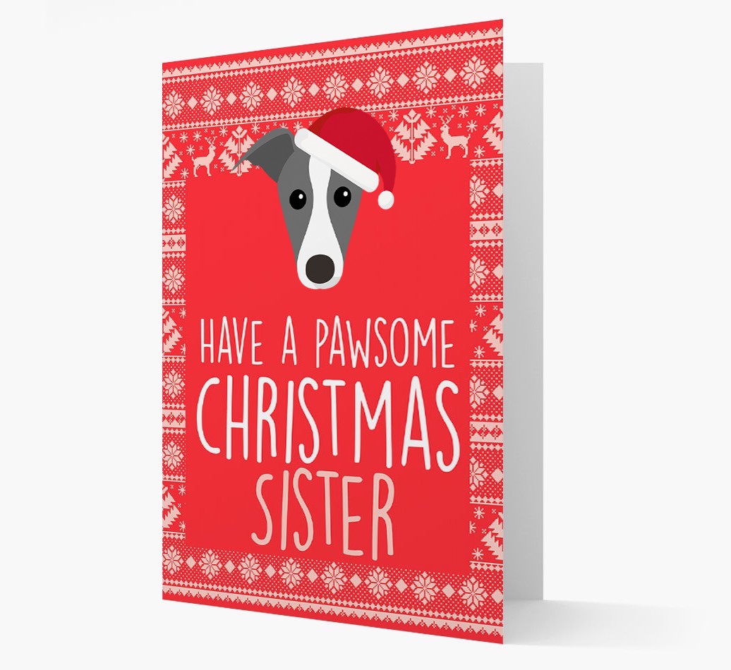 'Have a Pawsome Christmas' - Personalized {breedFullName} Christmas Card