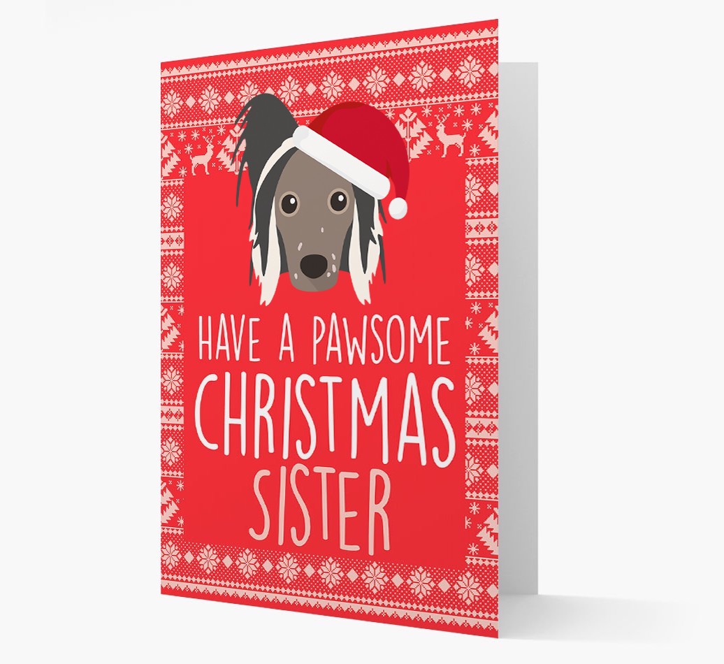 'Have a Pawsome Christmas' - Personalized {breedFullName} Christmas Card