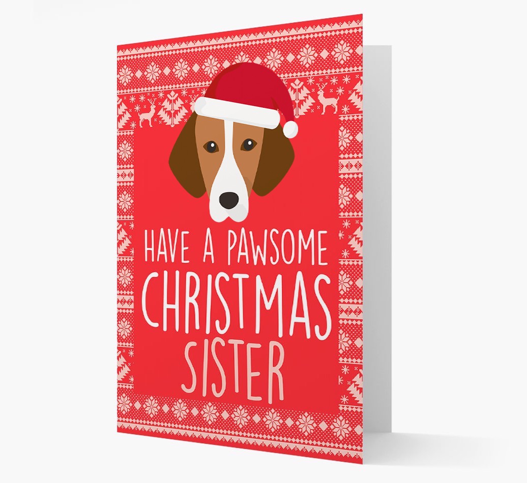 'Have a Pawsome Christmas' - Personalised {breedFullName} Christmas Card