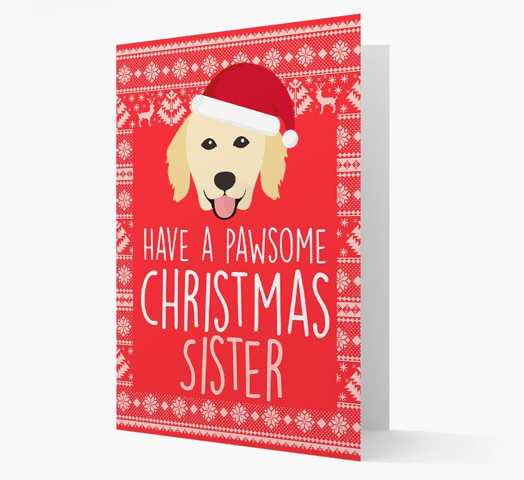 'Have a Pawsome Christmas' - Personalised {breedFullName} Christmas Card