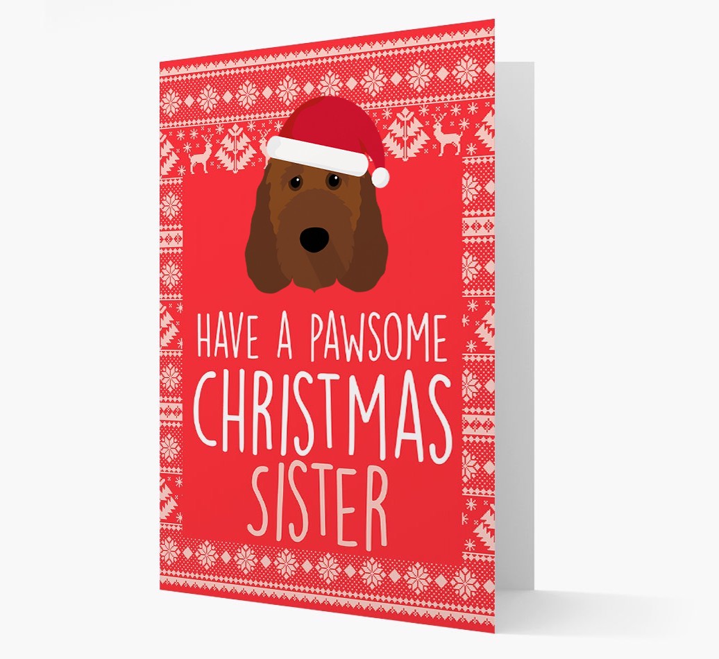 'Have a Pawsome Christmas' - Personalised {breedFullName} Christmas Card