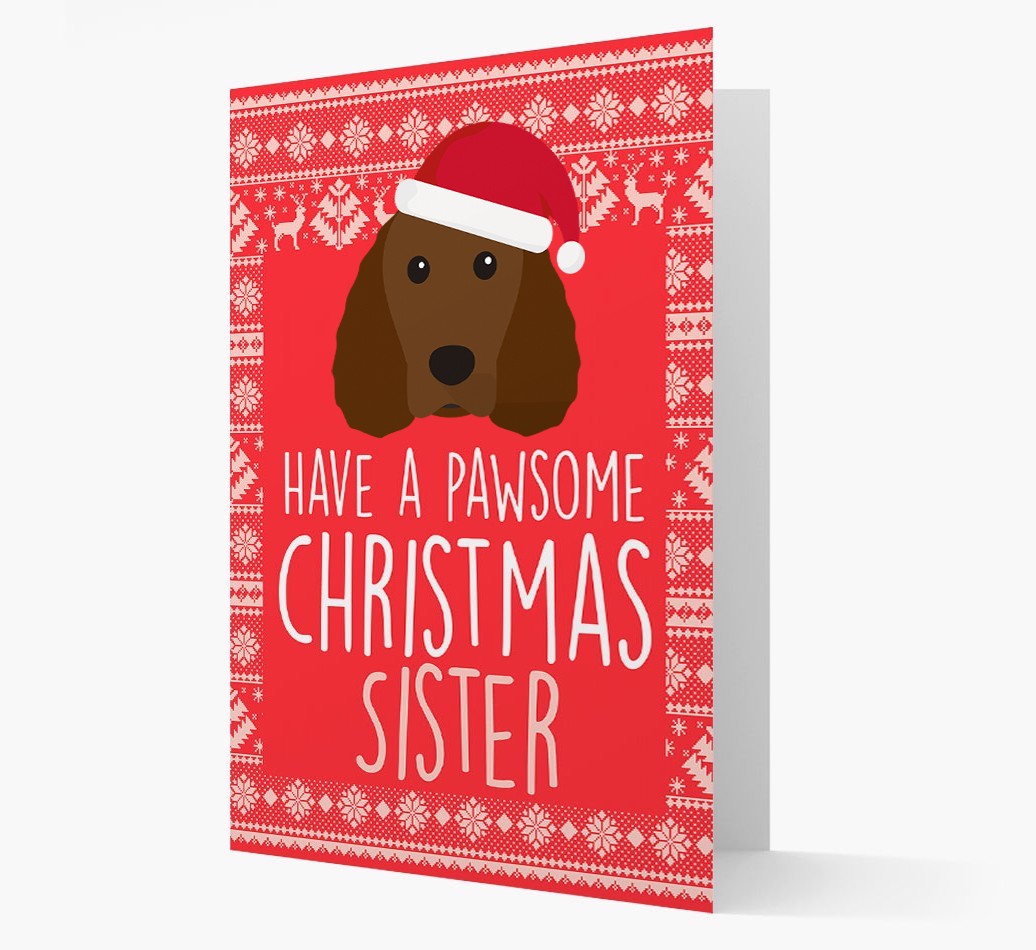 'Have a Pawsome Christmas' - Personalised {breedFullName} Christmas Card