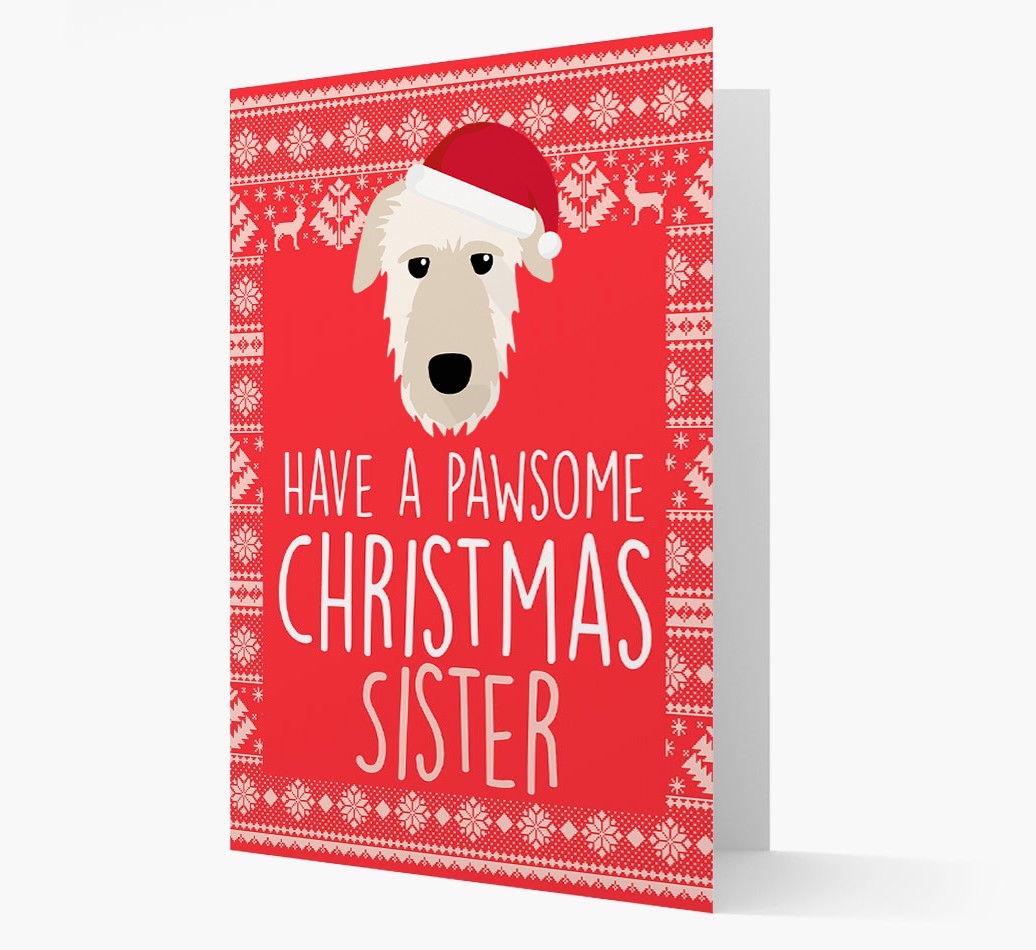 'Have a Pawsome Christmas' - Personalized {breedFullName} Christmas Card