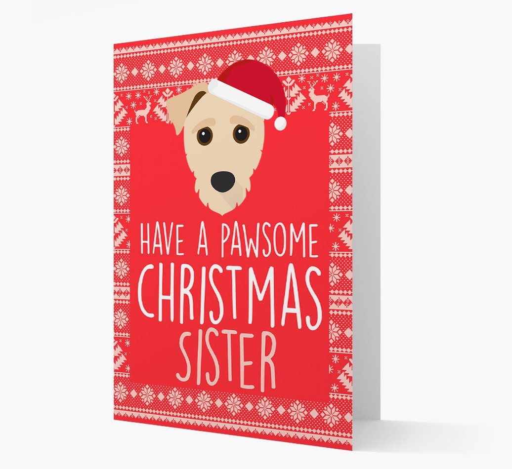 'Have a Pawsome Christmas' - Personalised {breedFullName} Christmas Card