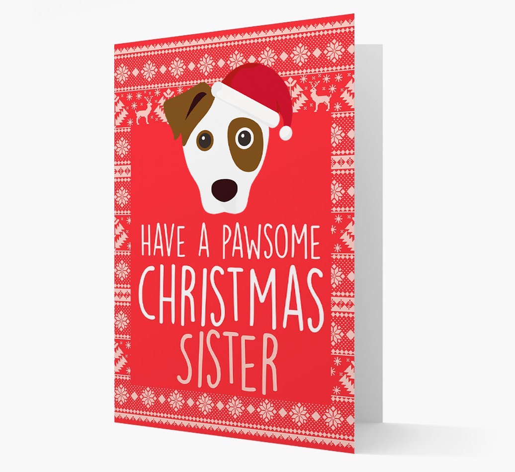 'Have a Pawsome Christmas' - Personalized {breedFullName} Christmas Card