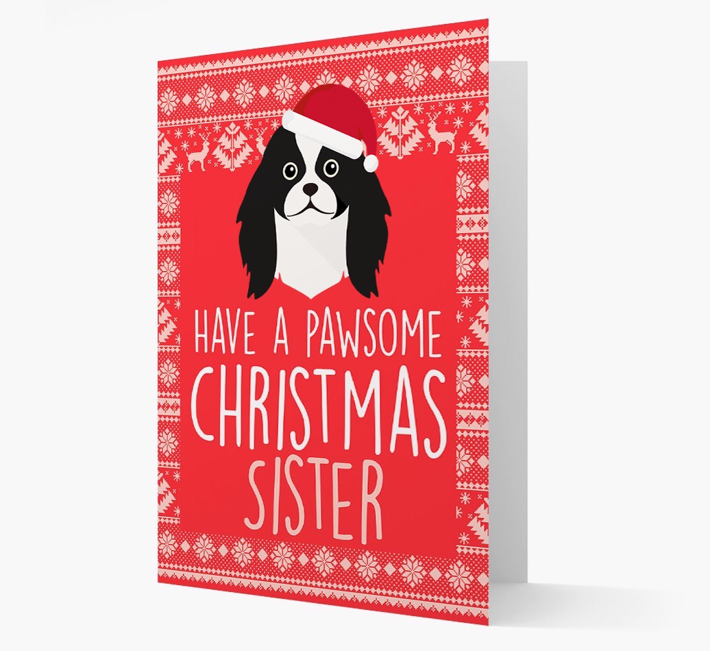 'Have a Pawsome Christmas' - Personalized {breedFullName} Christmas Card