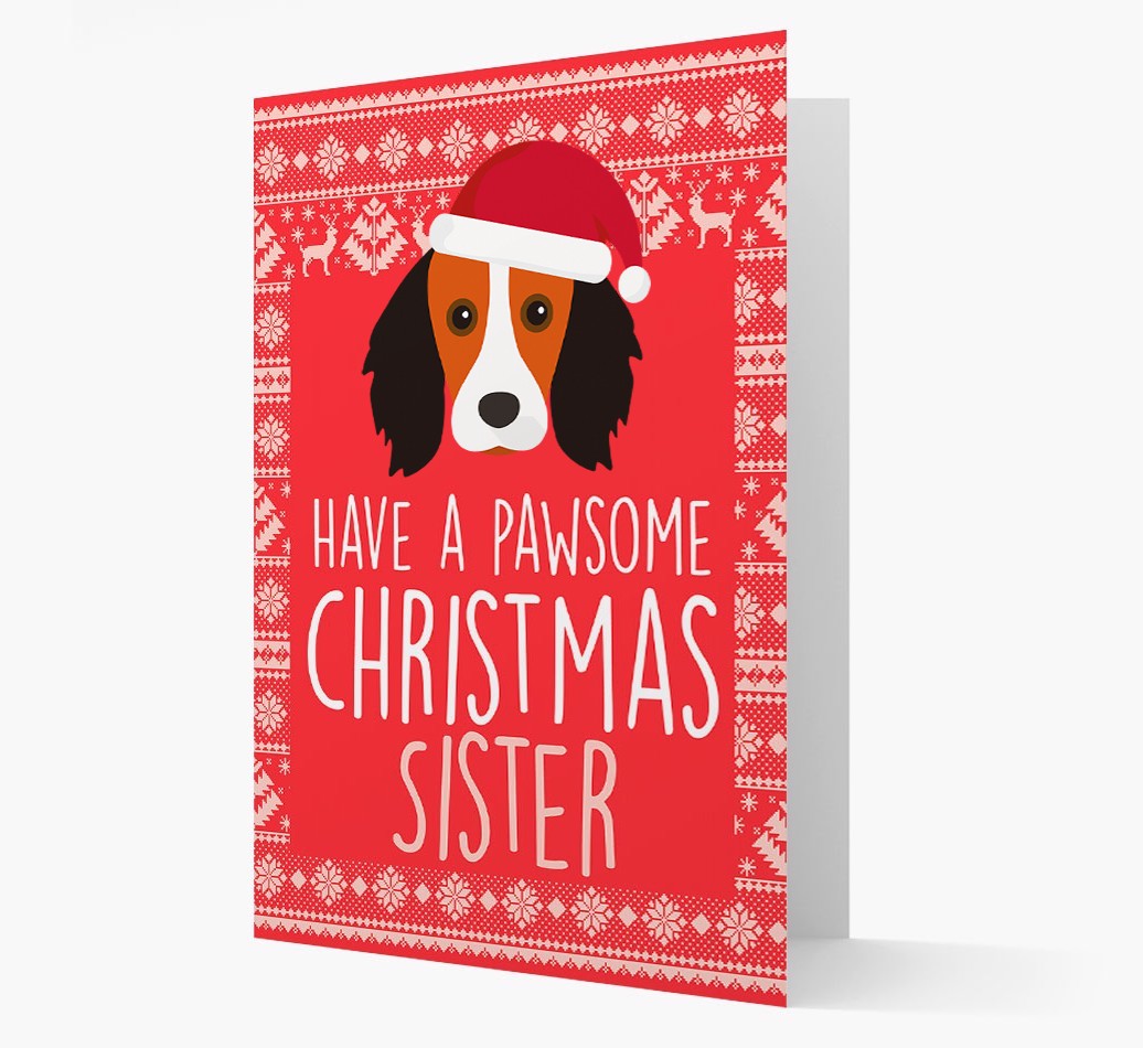 'Have a Pawsome Christmas' - Personalized {breedFullName} Christmas Card