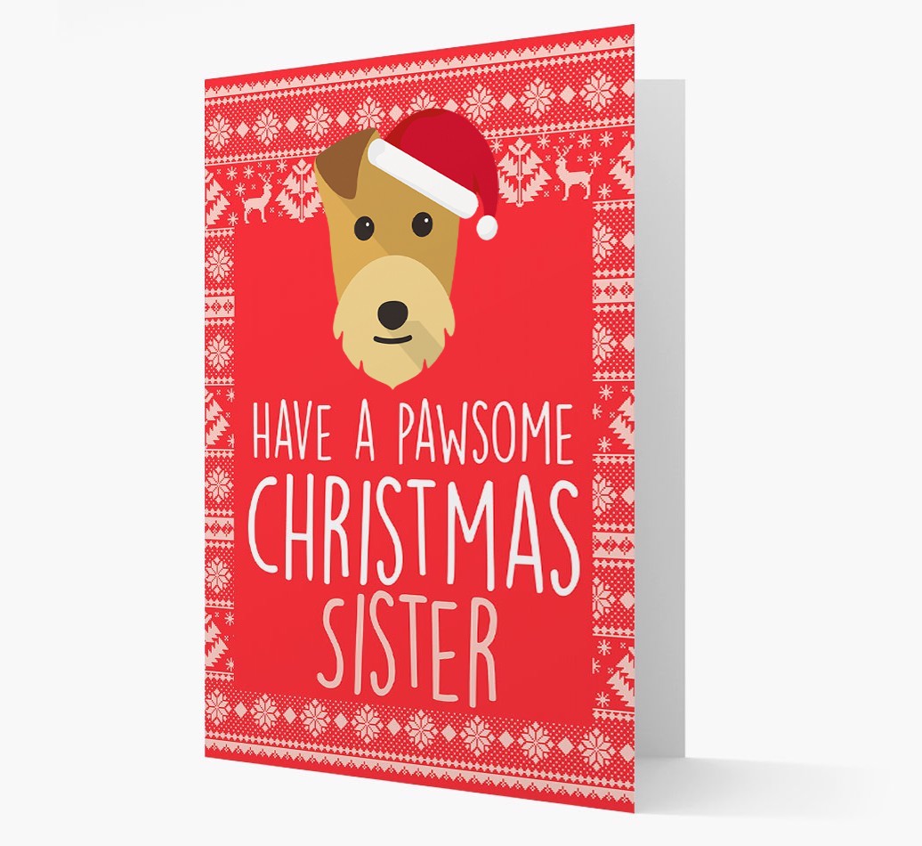 'Have a Pawsome Christmas' - Personalized {breedFullName} Christmas Card