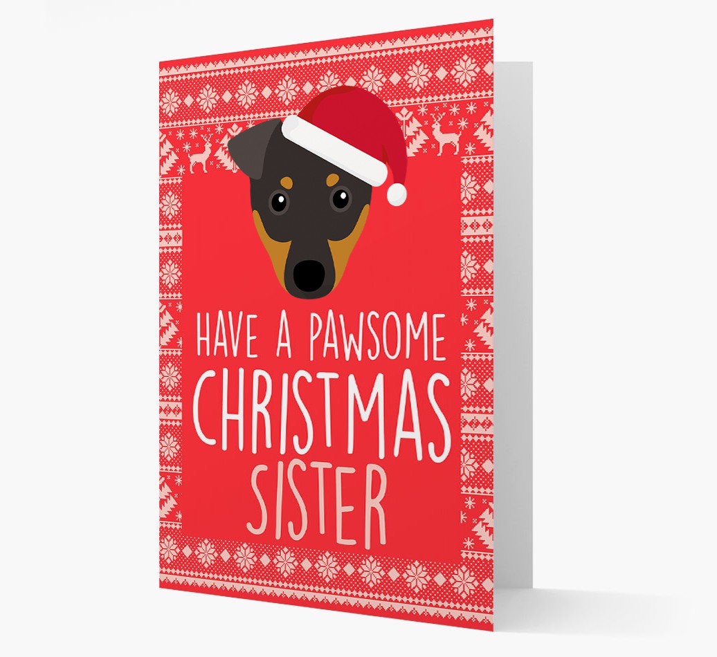 'Have a Pawsome Christmas' - Personalized {breedFullName} Christmas Card