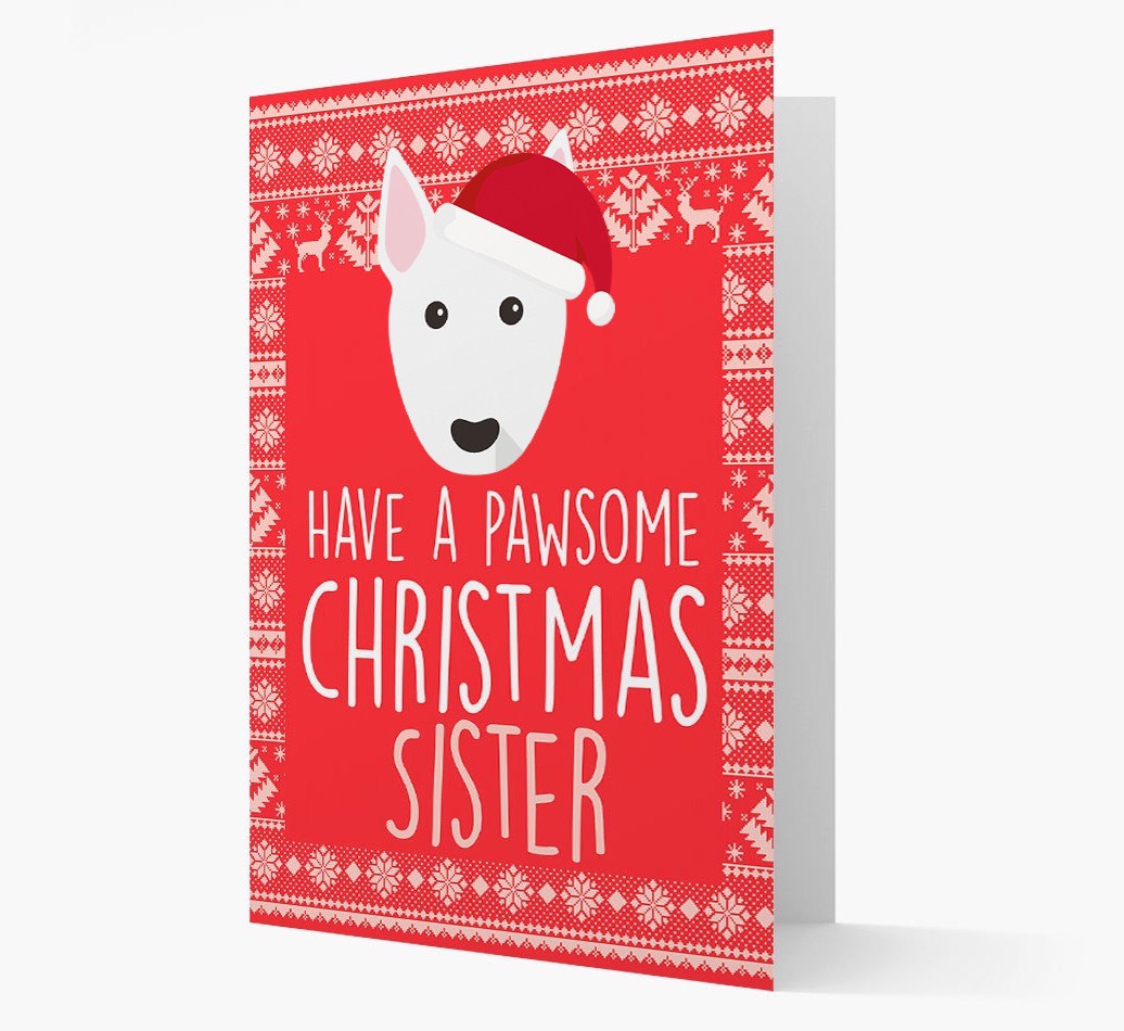 'Have a Pawsome Christmas' - Personalised {breedFullName} Christmas Card