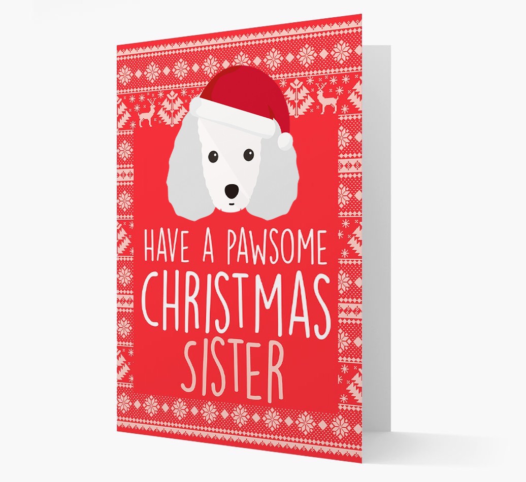'Have a Pawsome Christmas' - Personalized {breedFullName} Christmas Card