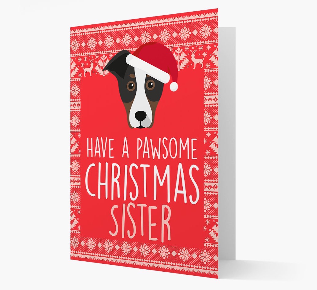 'Have a Pawsome Christmas' - Personalized {breedFullName} Christmas Card