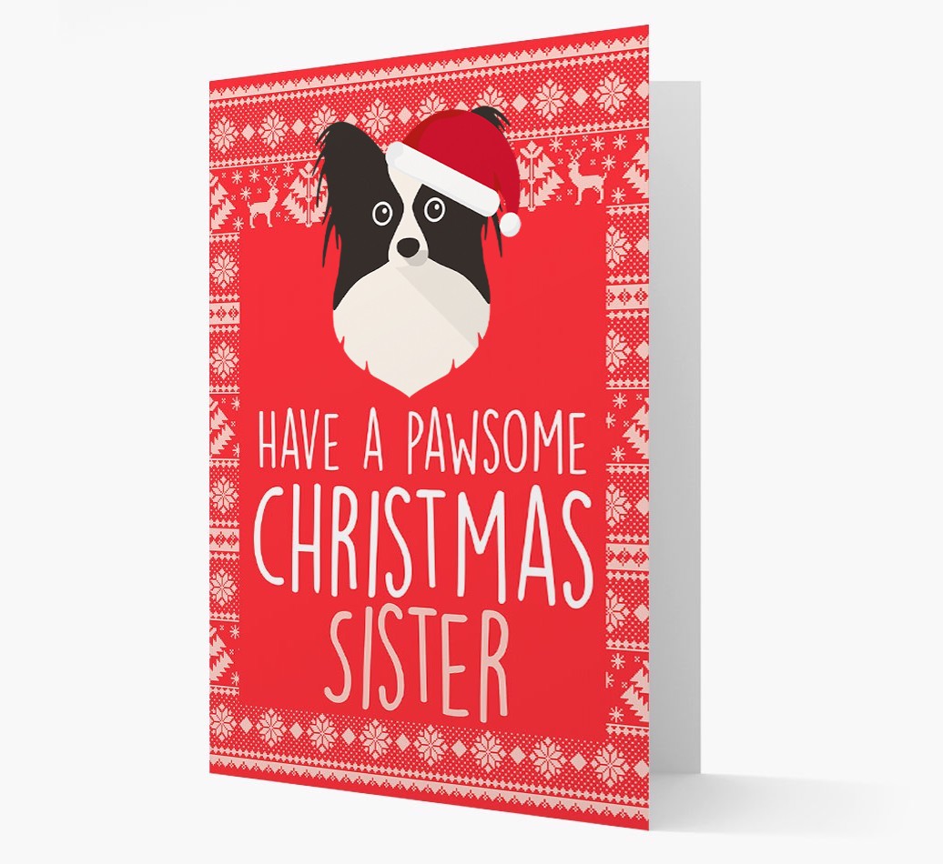 'Have a Pawsome Christmas' - Personalized {breedFullName} Christmas Card