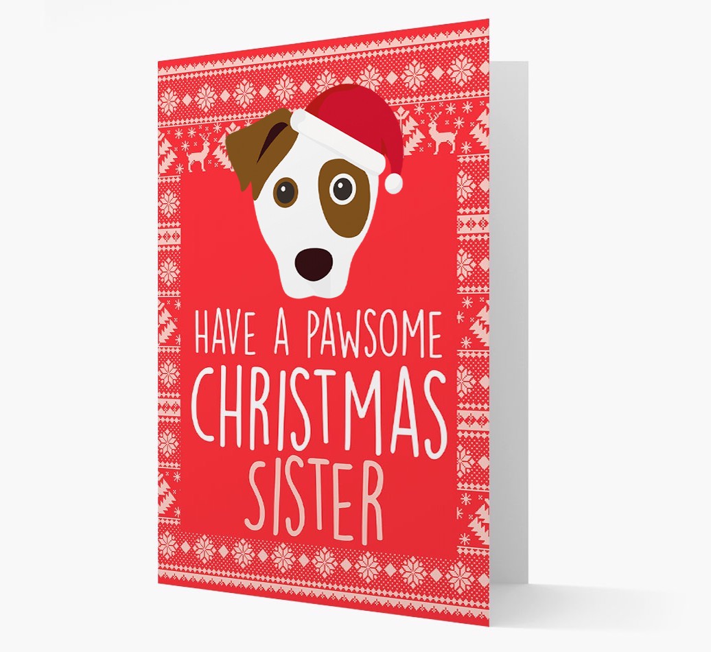 'Have a Pawsome Christmas' - Personalized {breedFullName} Christmas Card