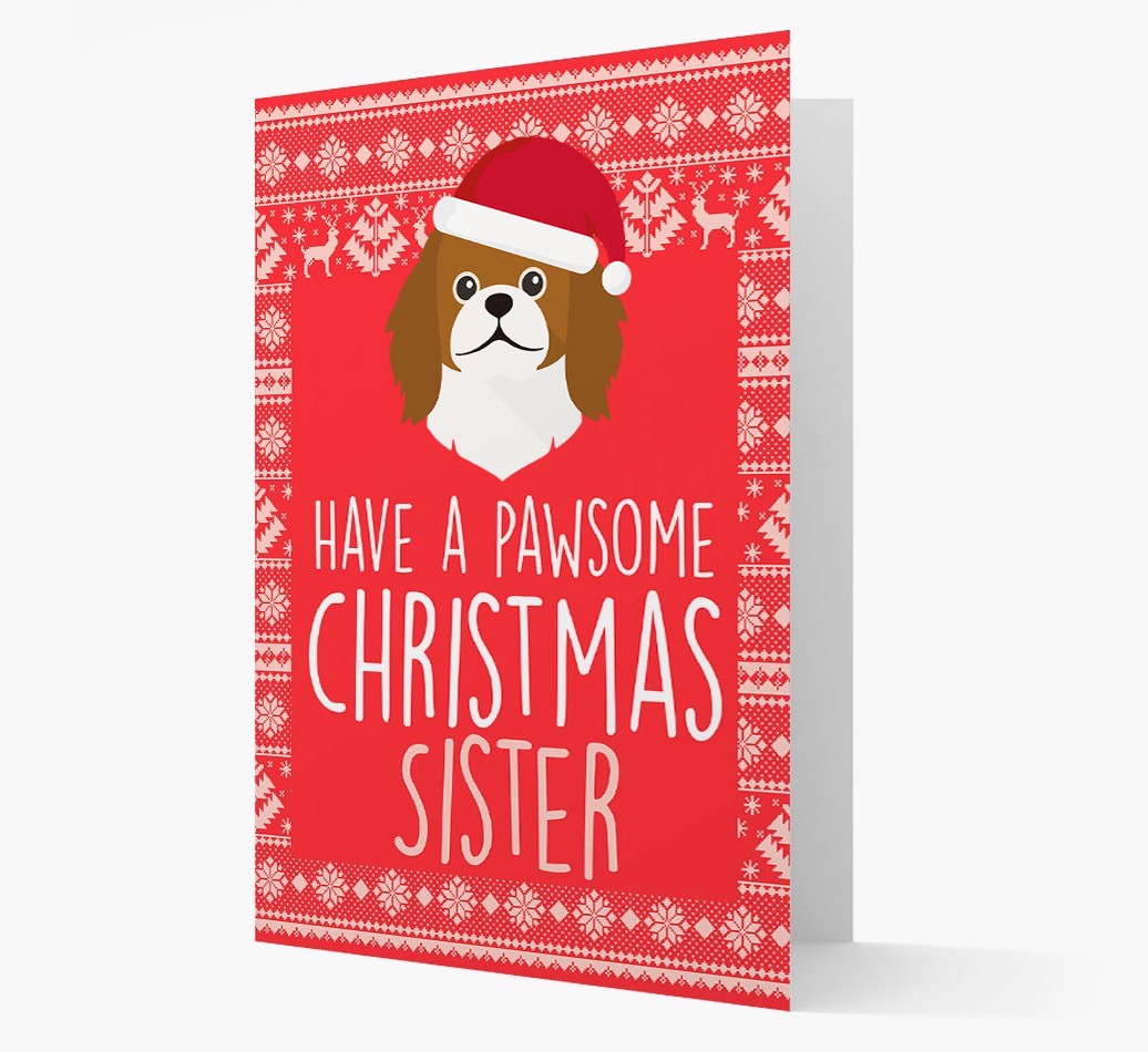 'Have a Pawsome Christmas' - Personalized {breedFullName} Christmas Card