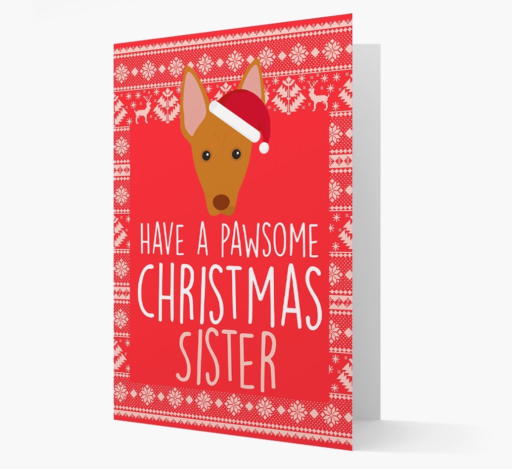 'Have a Pawsome Christmas' - Personalized {breedFullName} Christmas Card