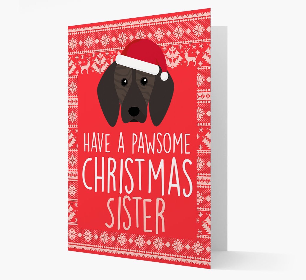 'Have a Pawsome Christmas' - Personalized {breedFullName} Christmas Card
