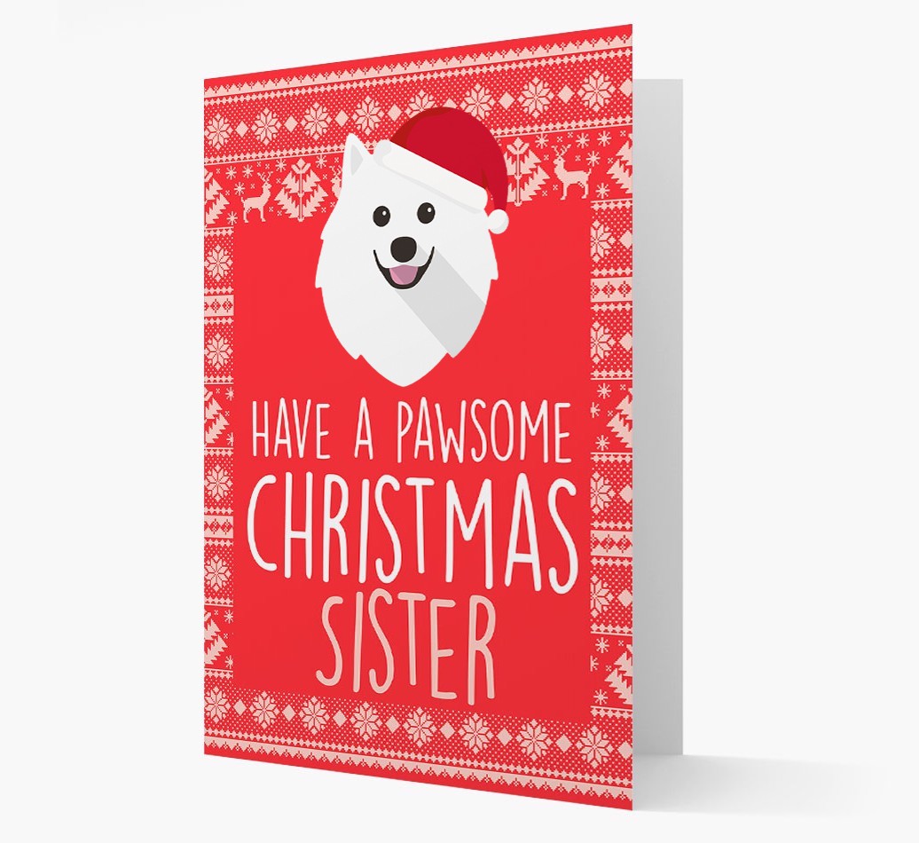 'Have a Pawsome Christmas' - Personalised {breedFullName} Christmas Card