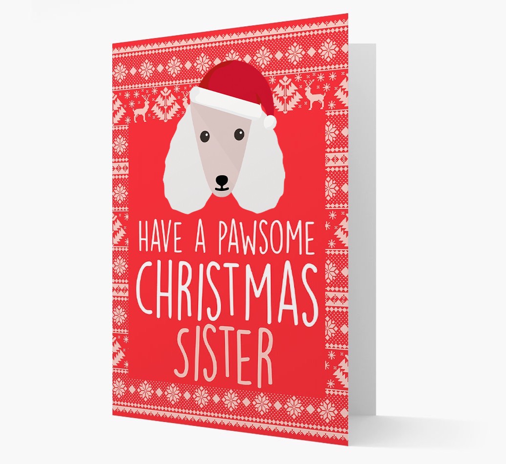 'Have a Pawsome Christmas' - Personalized {breedFullName} Christmas Card
