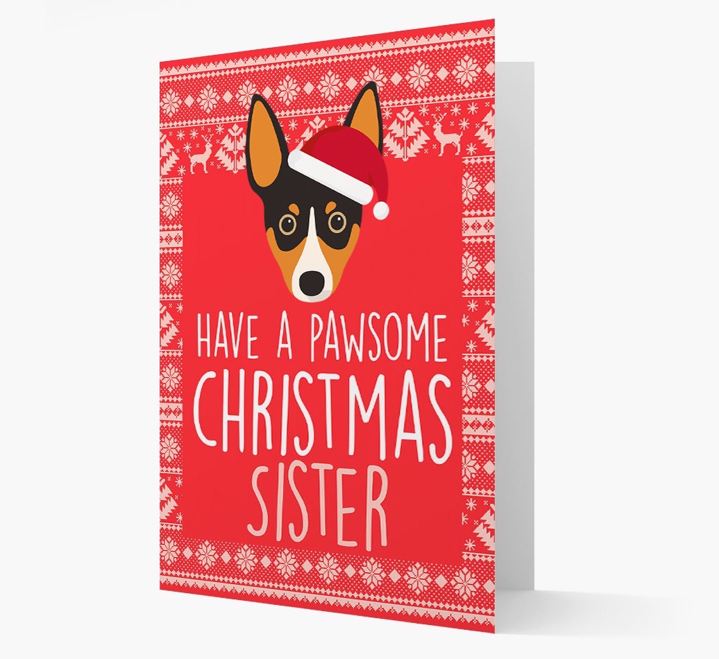 'Have a Pawsome Christmas' - Personalized {breedFullName} Christmas Card