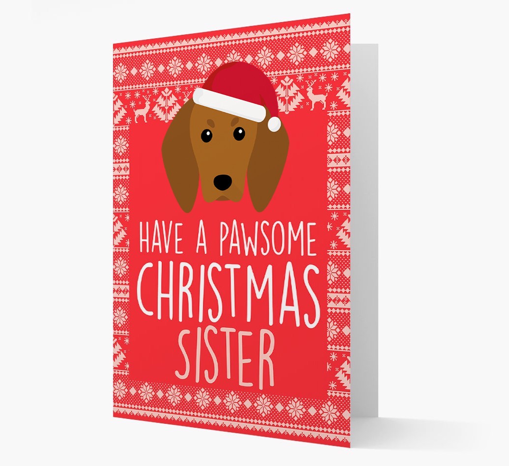 'Have a Pawsome Christmas' - Personalised {breedFullName} Christmas Card