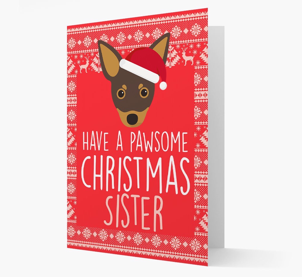 'Have a Pawsome Christmas' - Personalised {breedFullName} Christmas Card