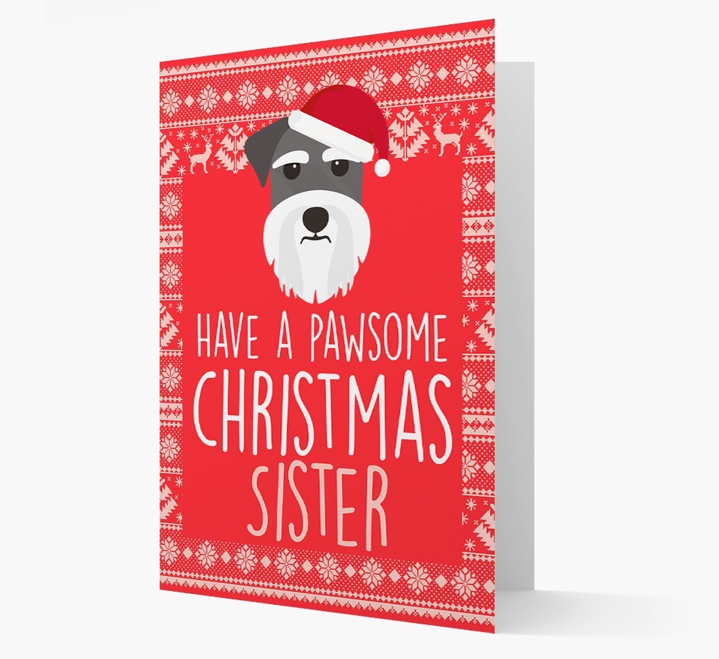 'Have a Pawsome Christmas' - Personalized {breedFullName} Christmas Card